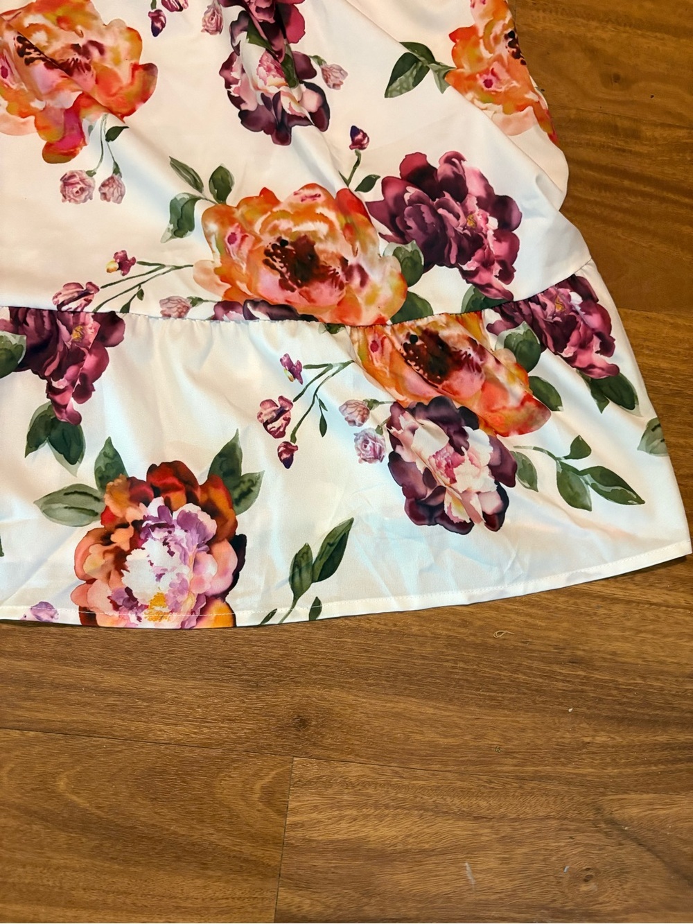 BloomChic -Ivory Lantern Sleeve Dress - Size 14/16 - Picture 6 of 9